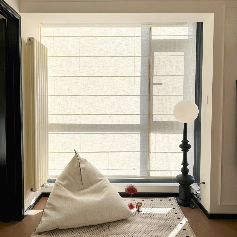 Arabella Light Linen Roman Shade