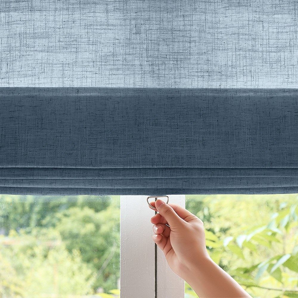 Arabella Light Linen Roman Shade