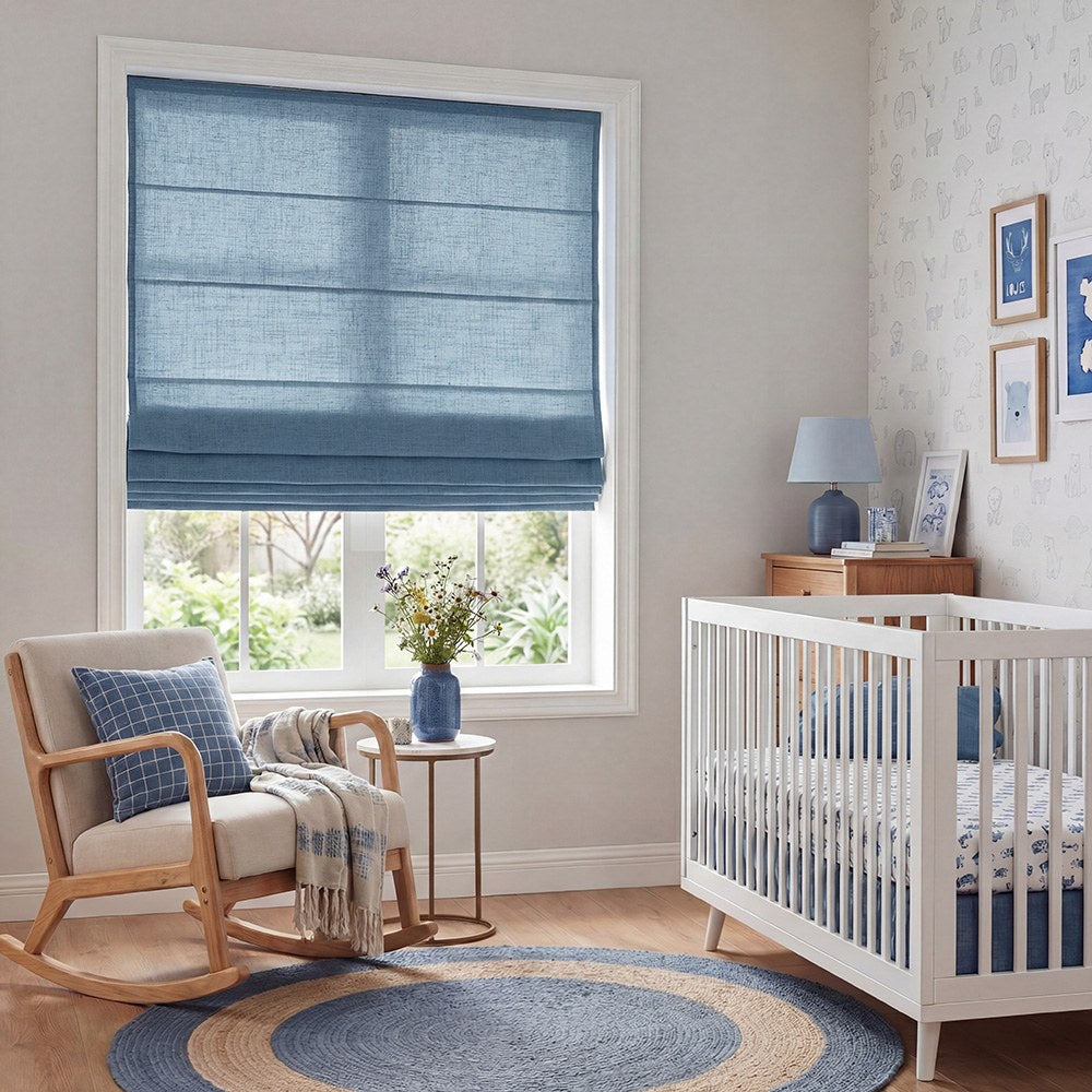 Arabella Light Linen Roman Shade