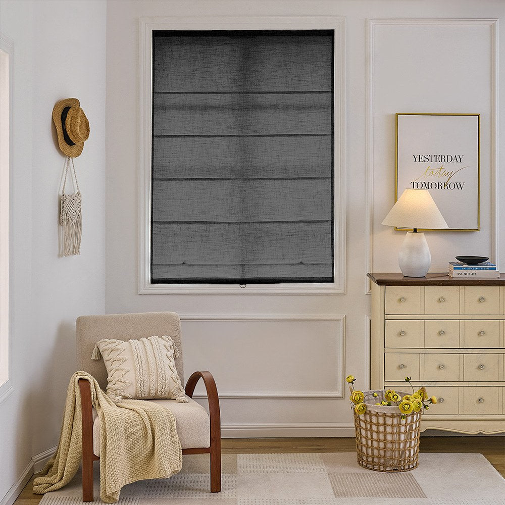 Arabella Light Linen Roman Shade