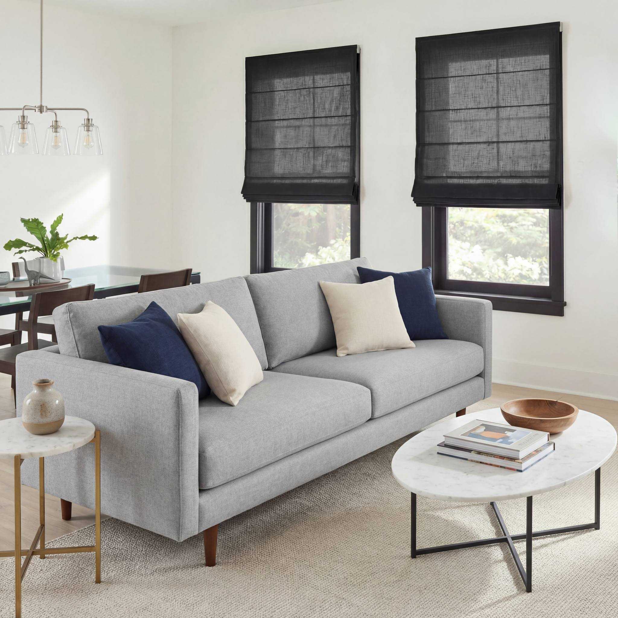 Arabella Light Linen Roman Shade