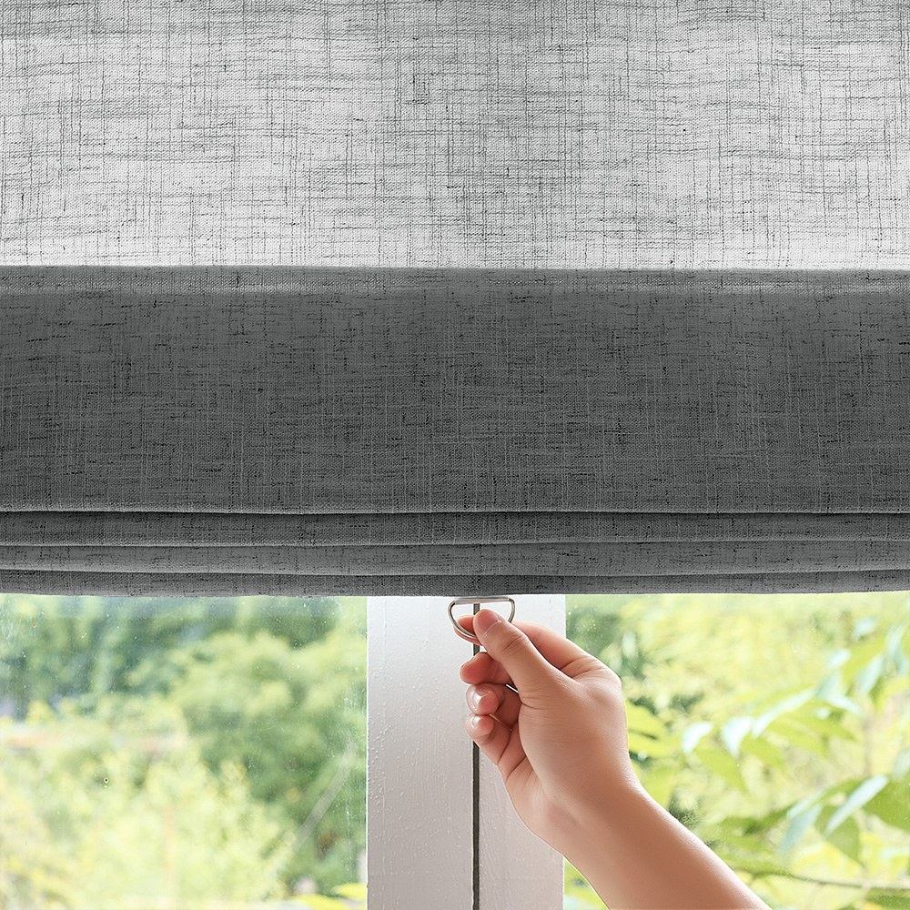 Arabella Light Linen Roman Shade