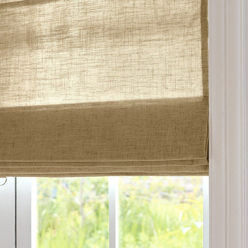 Arabella Light Linen Roman Shade