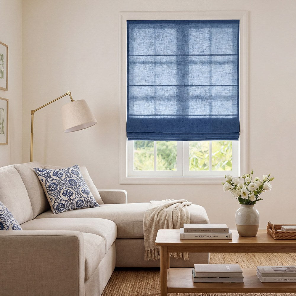 Arabella Light Linen Roman Shade