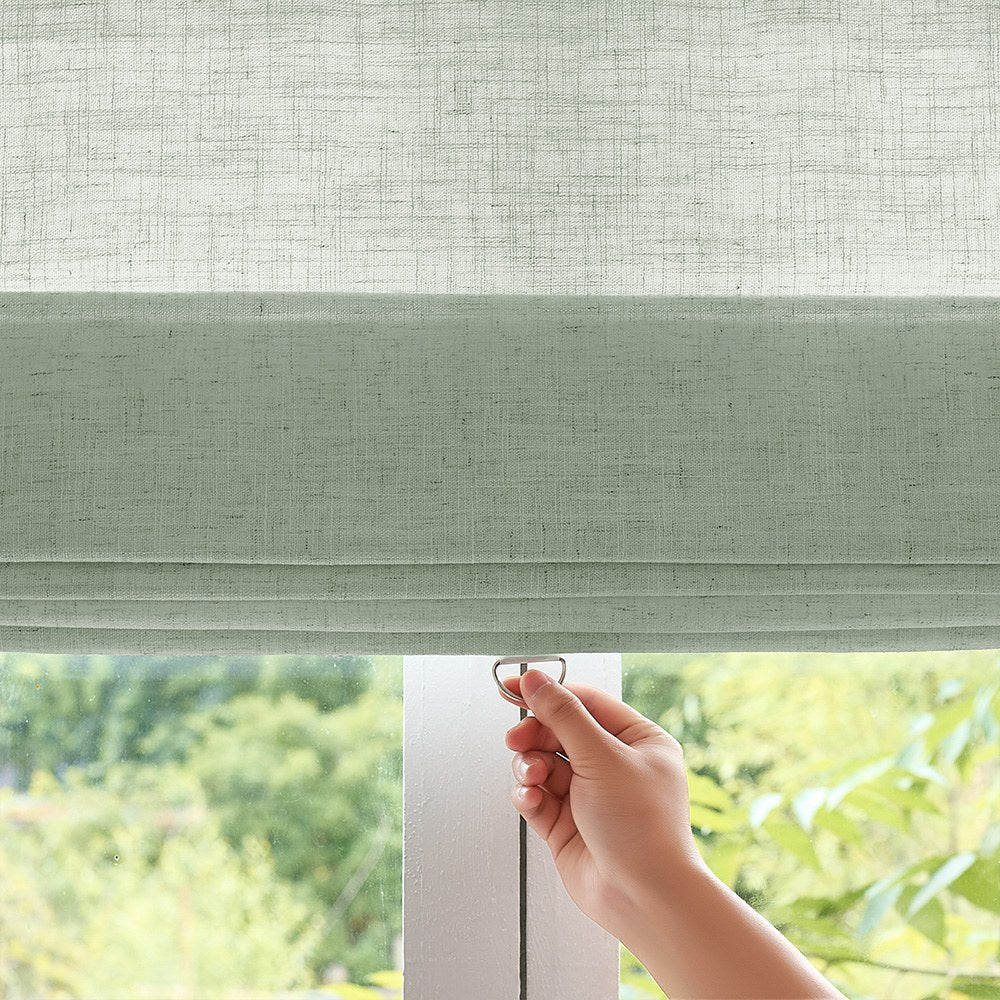 Arabella Light Linen Roman Shade