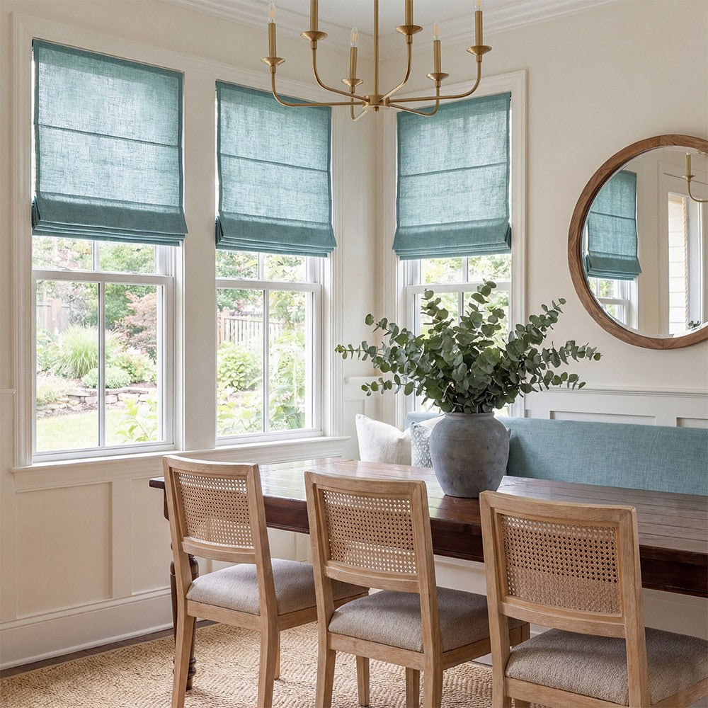 Arabella Light Linen Roman Shade