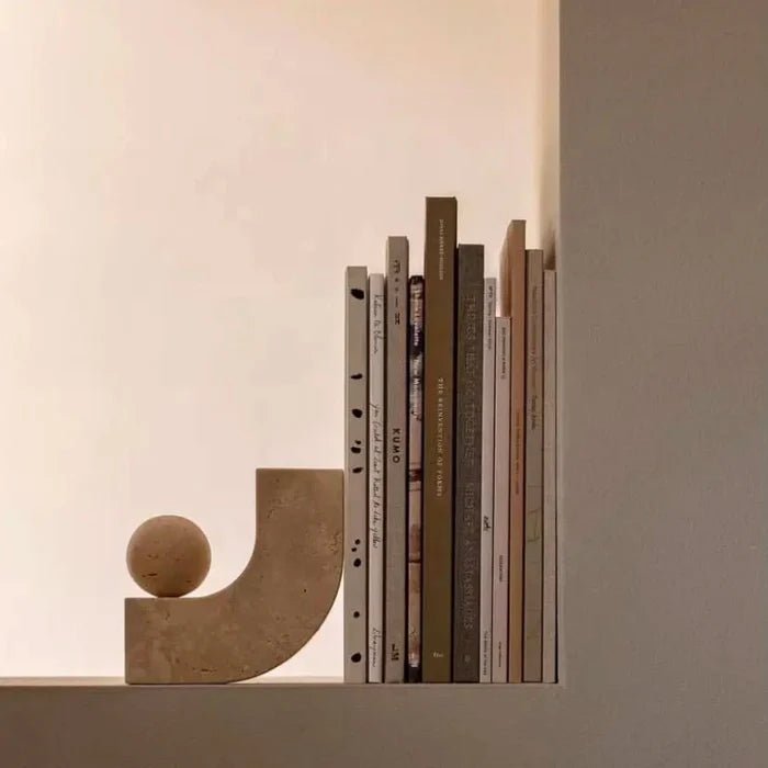 Arch Travertine Bookend-0