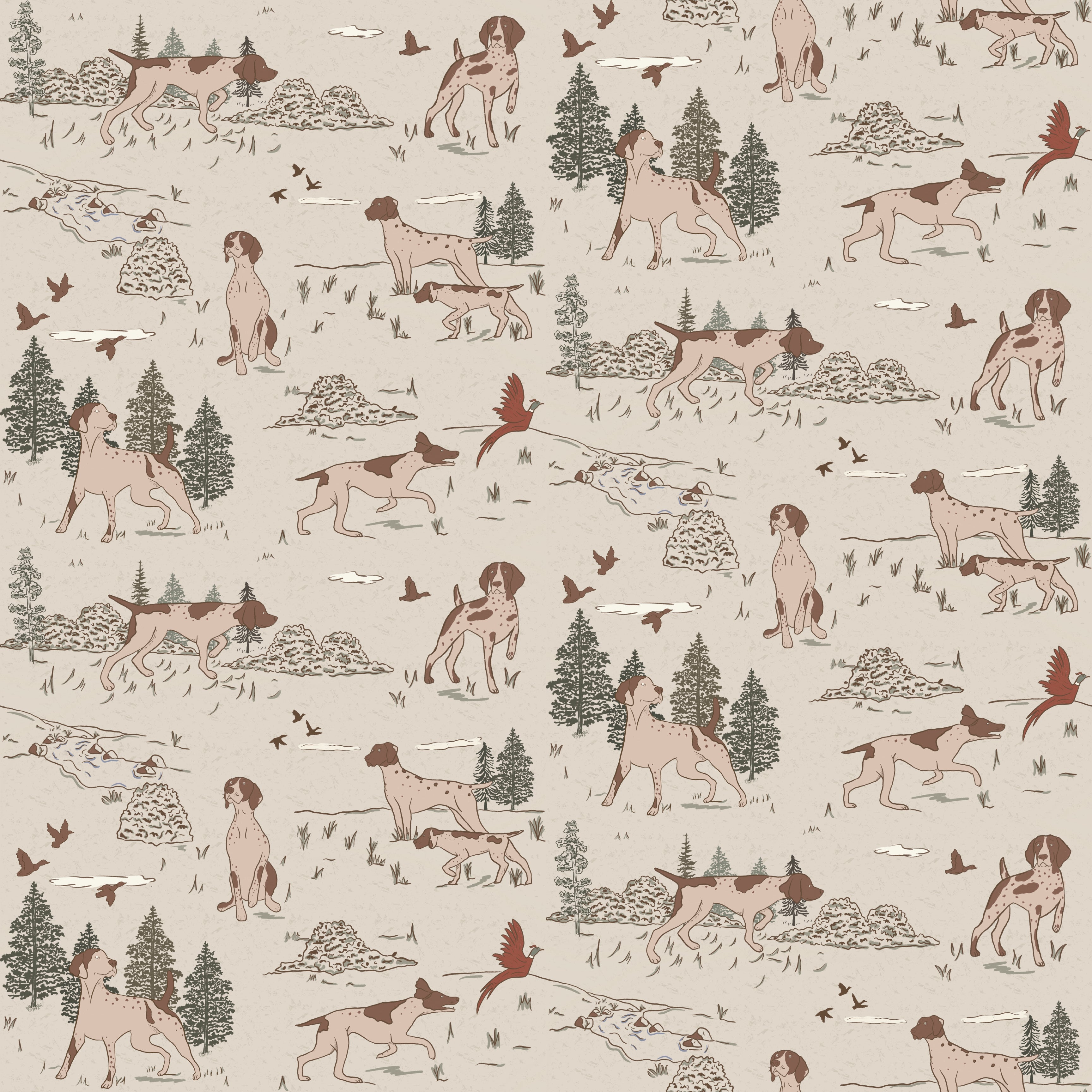 Arthur Wallpaper by Painted Hawk Design