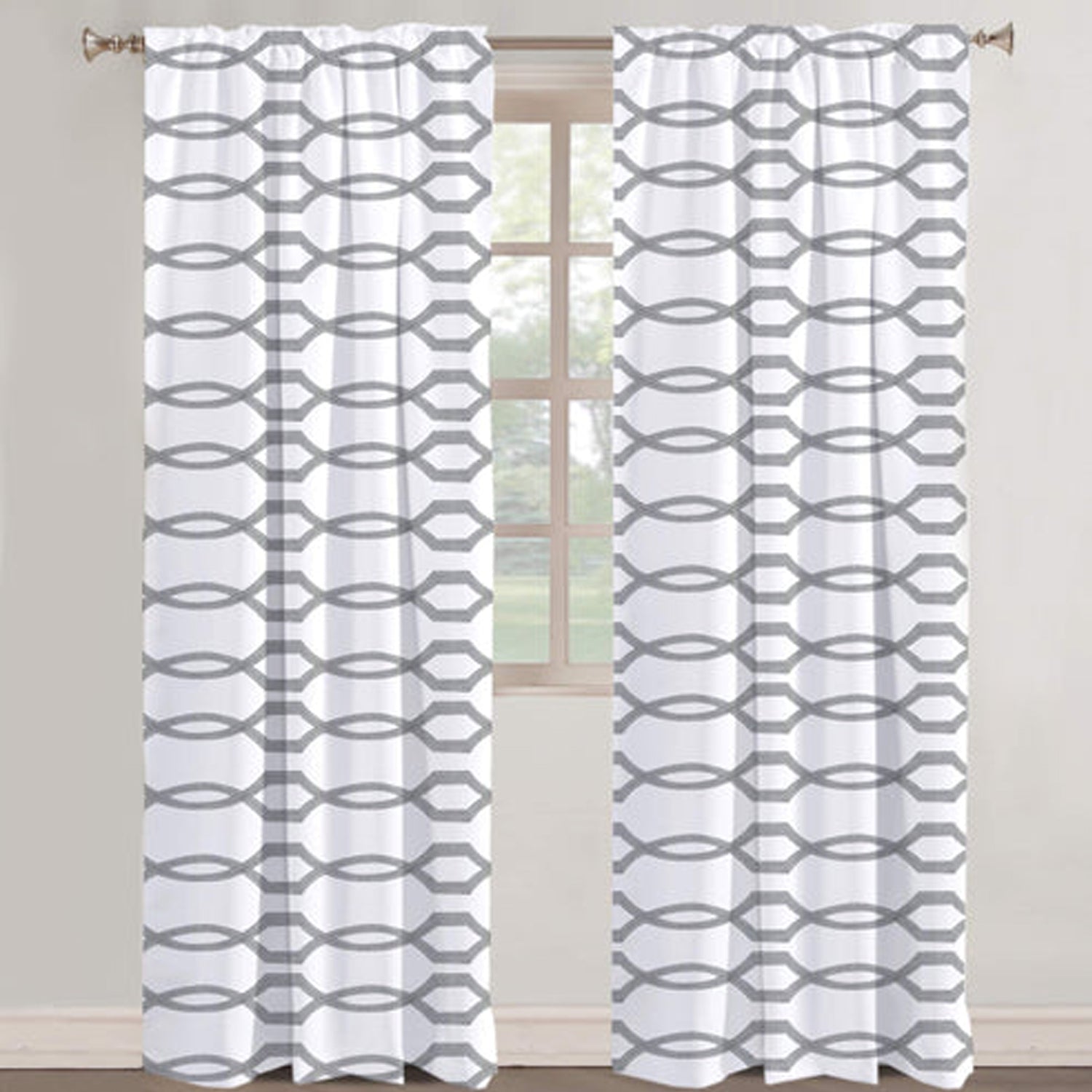 Athena - Set of 2 Panels Crewel Embroidered Curtains | Linen Cotton Mix | Fully Embroidered | Lined-1