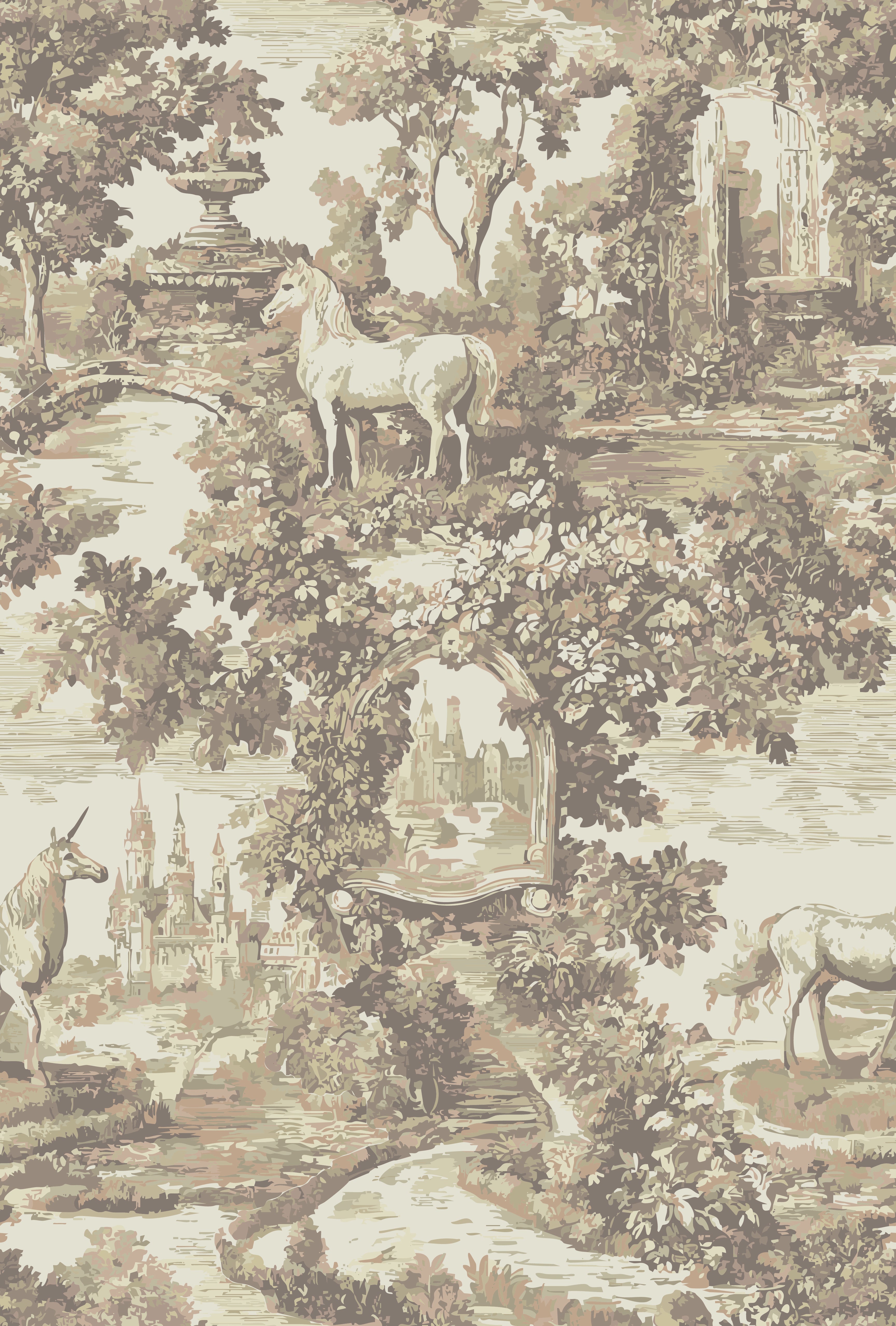 Attlyn Wallpaper by Hosta Pasta Patterns