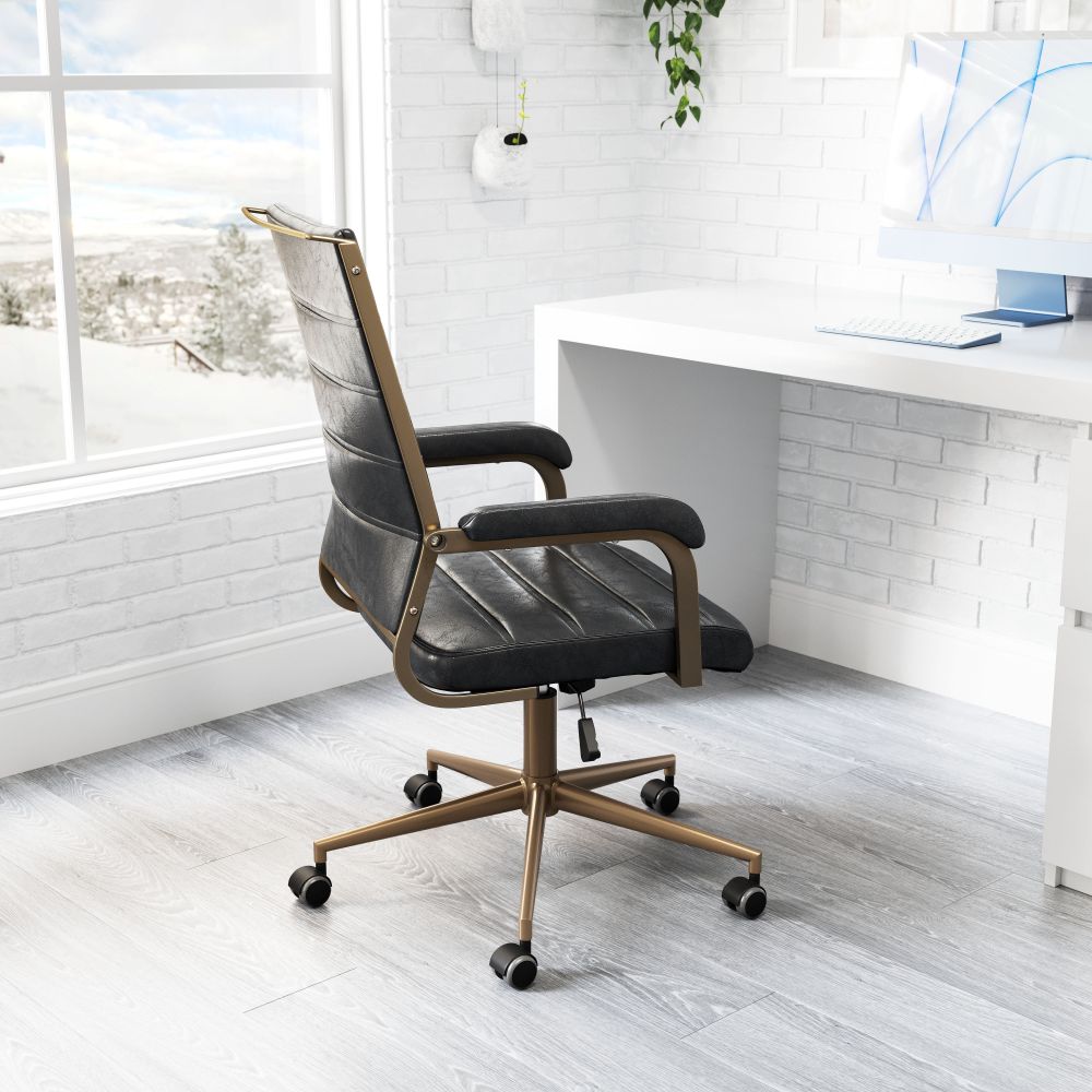 Auction Faux Leather Office Chair