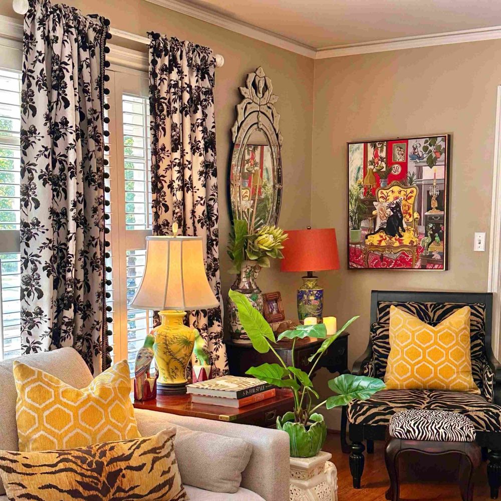Aurora Retro Rose Blooming Jacquard Custom Curtains