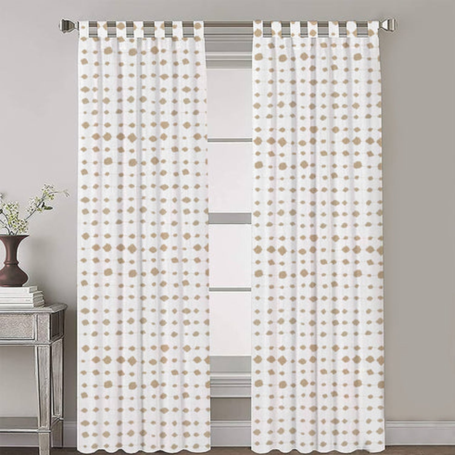 Aveline - Set of 2 Panels Crewel Embroidered Curtains | Linen Cotton Mix | Fully Embroidered | Lined-2