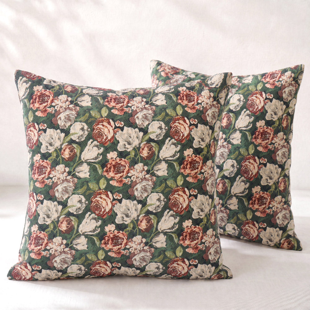 Aveline Vintage Floral Print Pillow Cover