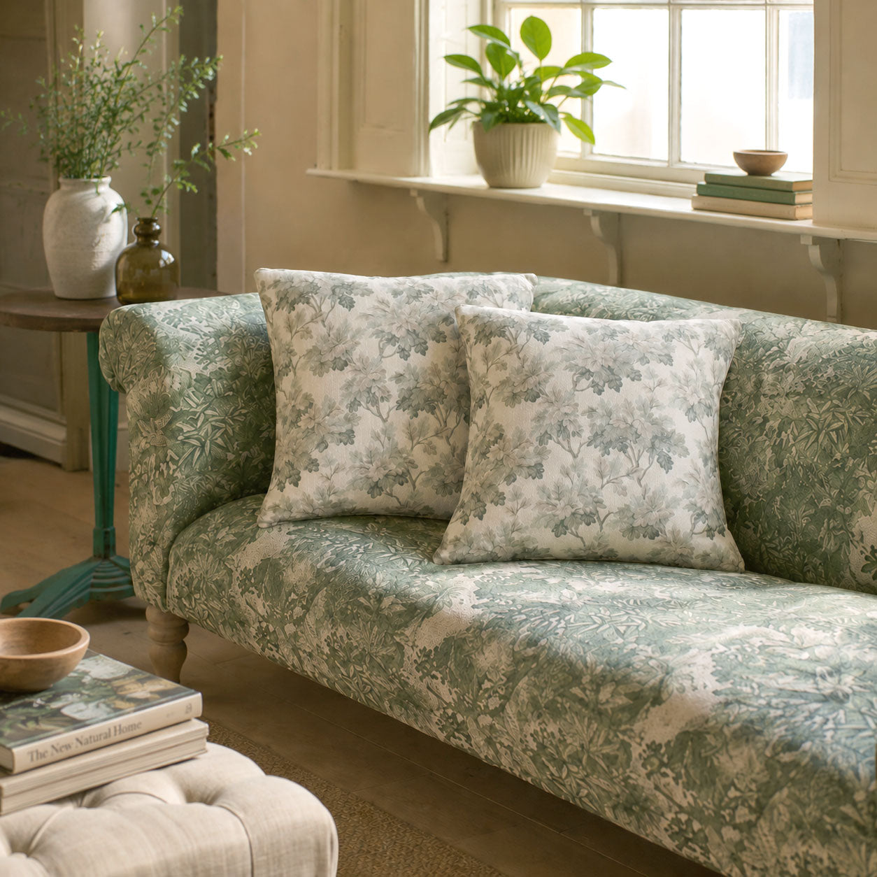 Aveline Vintage Floral Print Pillow Cover