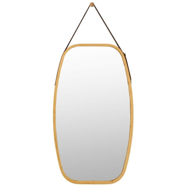 30.5 Inch Bamboo Wall Mounted Bathroom Mirror-0