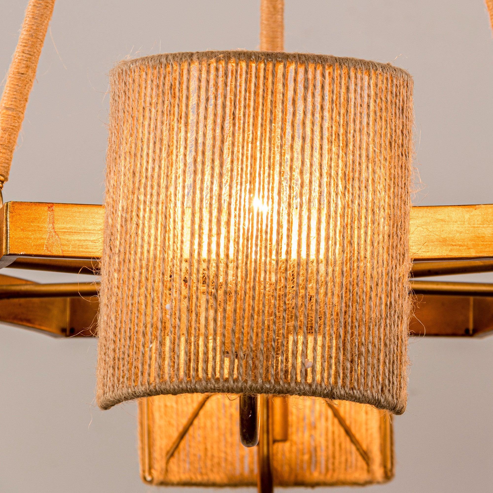 6-Light Farmhouse Bedroom Island Pendant Lighting