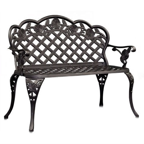 Cast Aluminum Outdoor Garden Bench-0