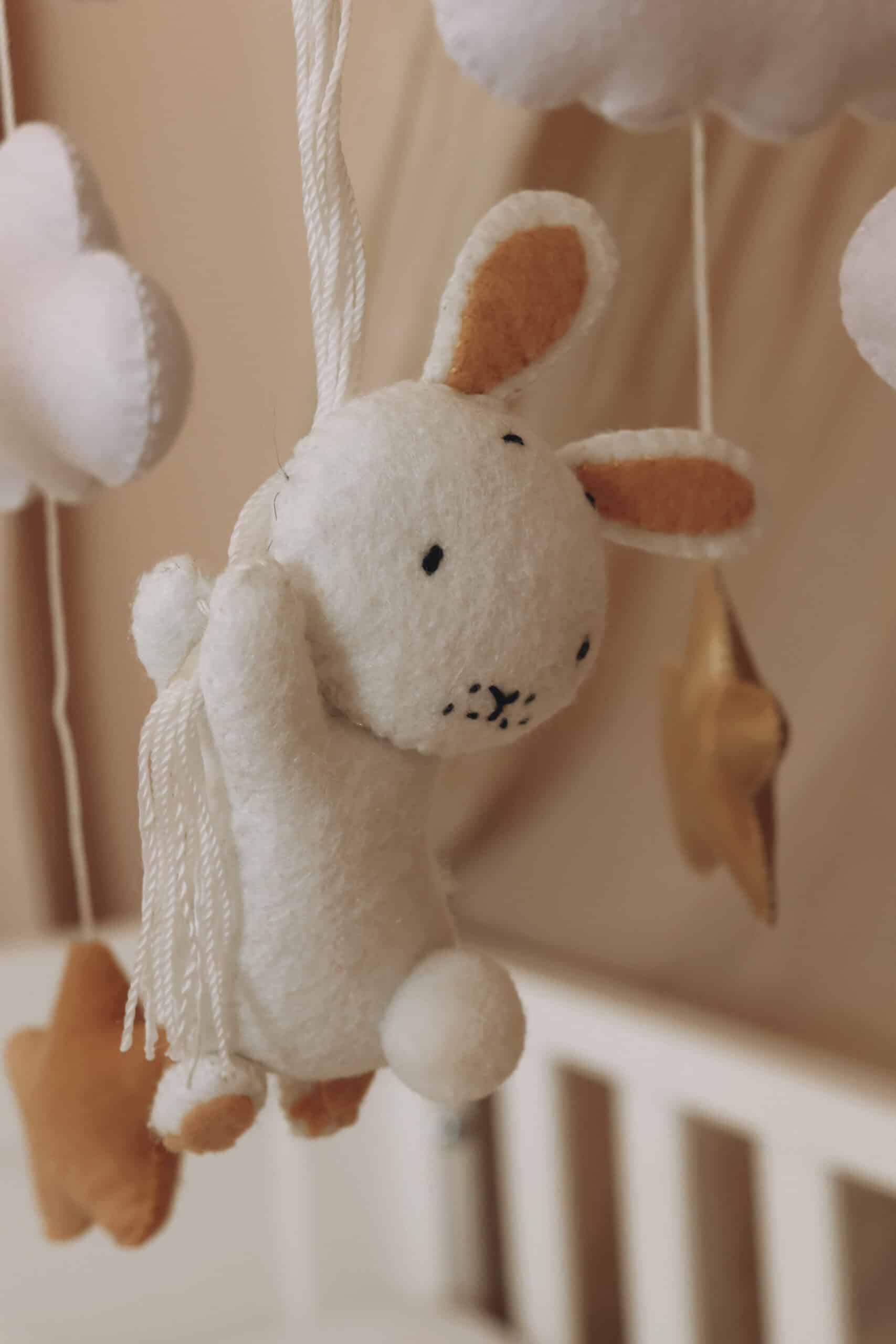 Handmade Bunny baby mobile-1