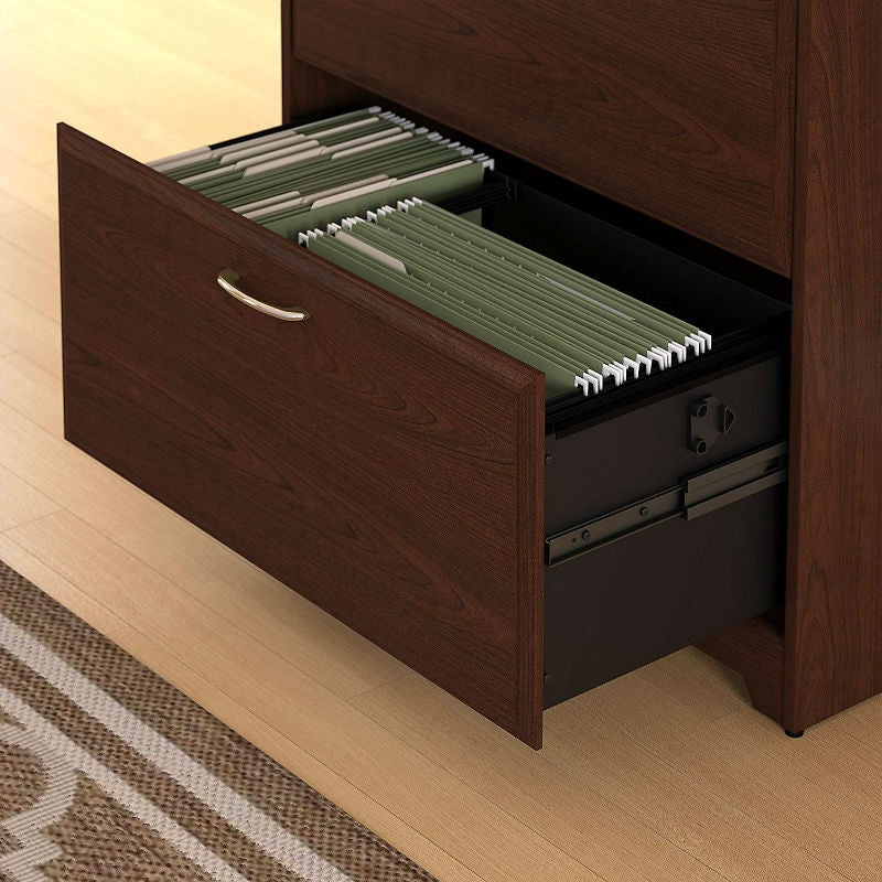 2-Drawer Lateral File Cabinet in Cherry Wood Finish-1