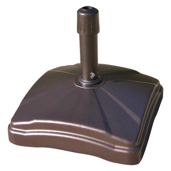 Bronze Patio Umbrella Base Up to 125 lbs of Stability Easy to Move Made in USA-0