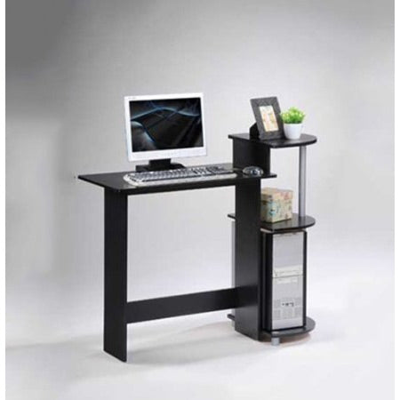 Contemporary Computer Desk in Black and Grey Finish-2