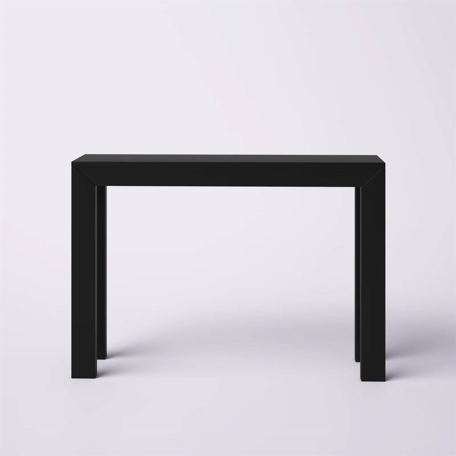 Solid Wood Modern Accent Console Table / Sofa Table in Black Finish-3