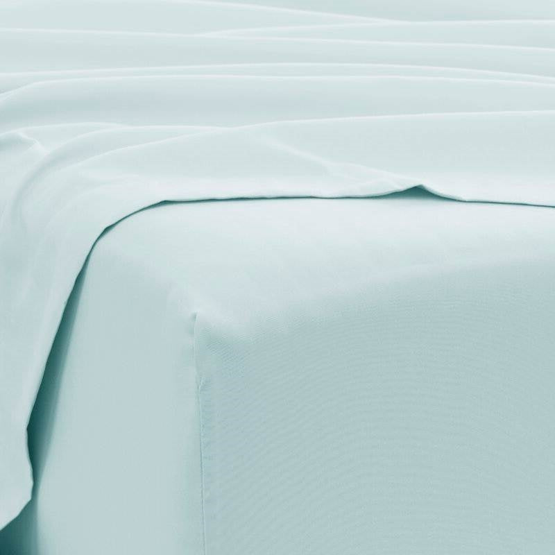 Full Size Aqua 6 Piece Wrinkle Resistant Microfiber Polyester Sheet Set-1