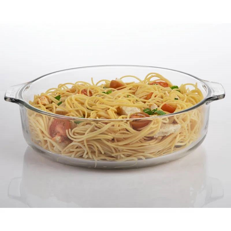 3-Quart Glass Bakeware Casserole Dish Dutch Oven with Oven-Safe Glass Lid-2