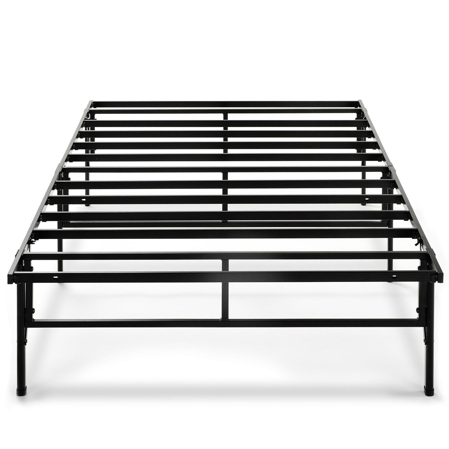 Twin XL Sturdy Metal Platform Bed Frame in Black-1