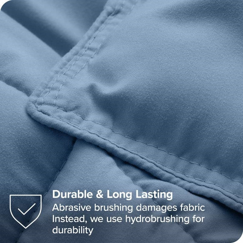 Full/Double Size All Season Super Soft Down Alternative Comforter Set Blue-2