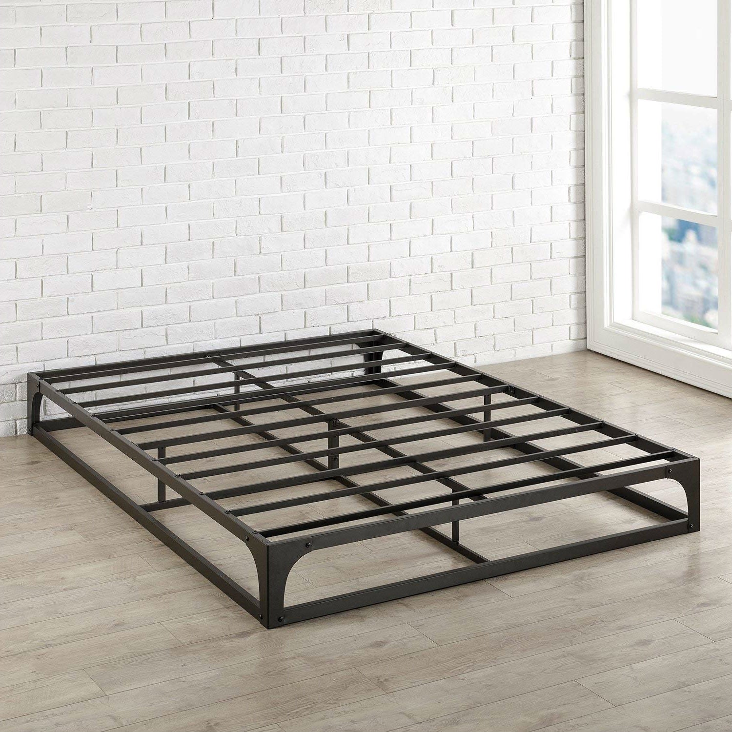 Full size Modern Low Profile Heavy Duty Metal Platform Bed Frame-2