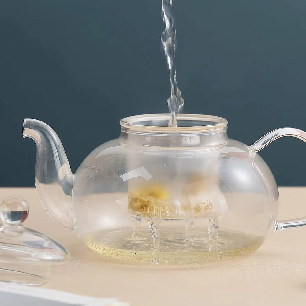 1,000 ml/33.8 oz Glass Teapot with Detachable Infuser-1