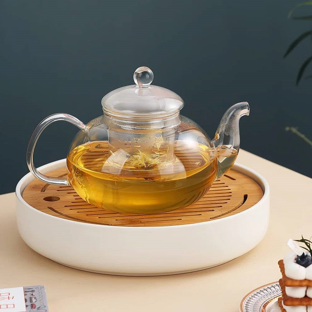 1,000 ml/33.8 oz Glass Teapot with Detachable Infuser-2