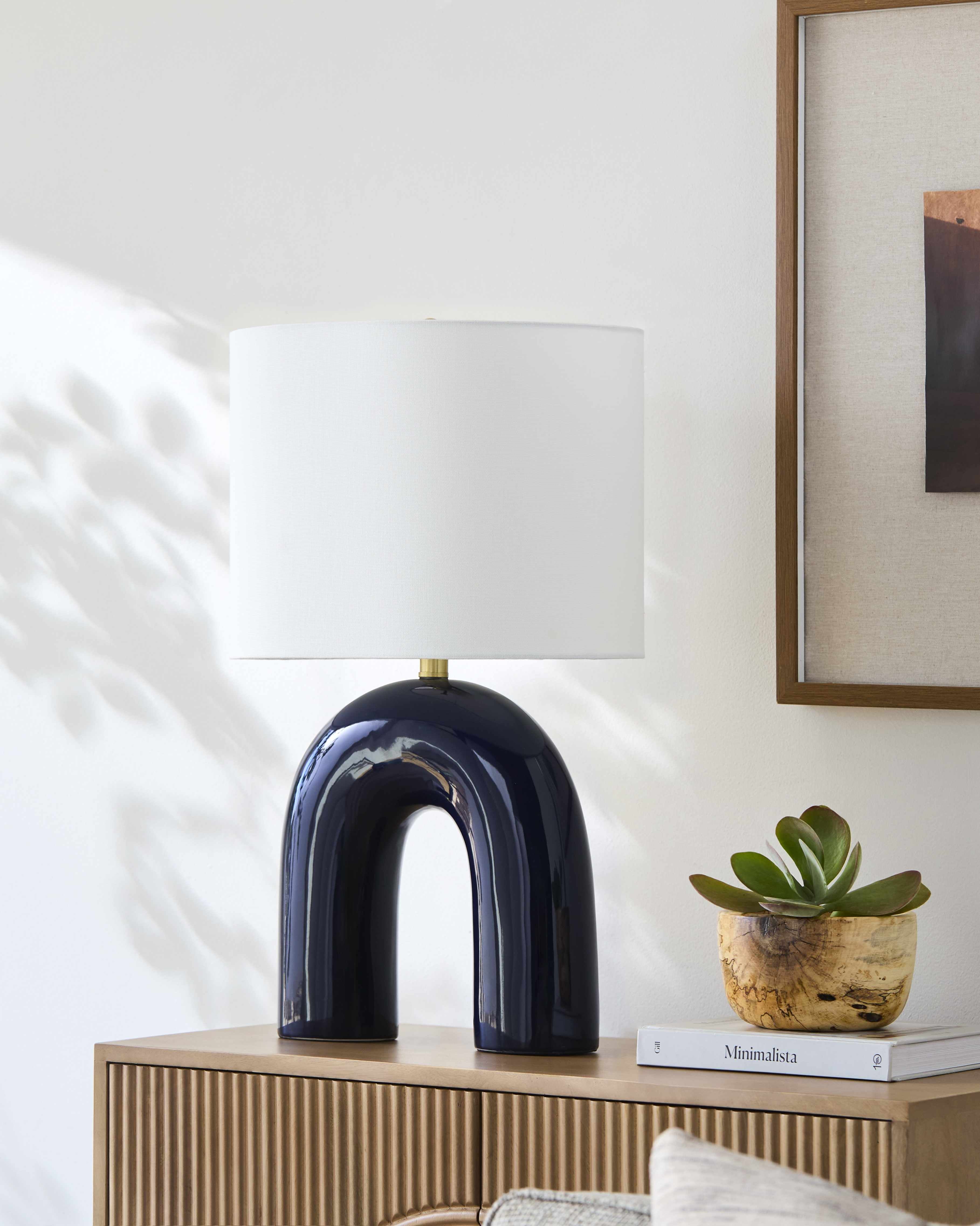 Benslimane Navy Table Lamp-4