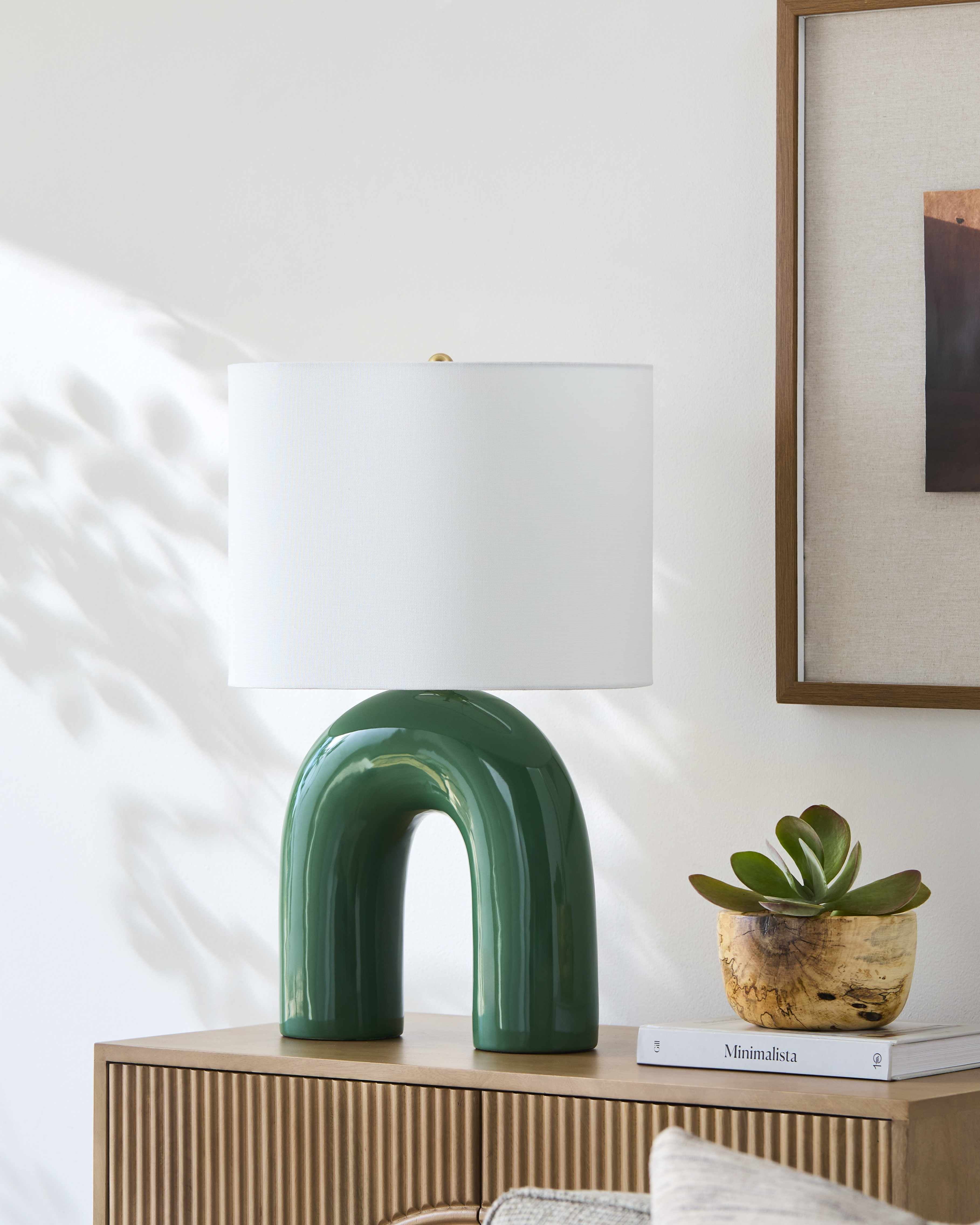 Benslimane Green Table Lamp-4