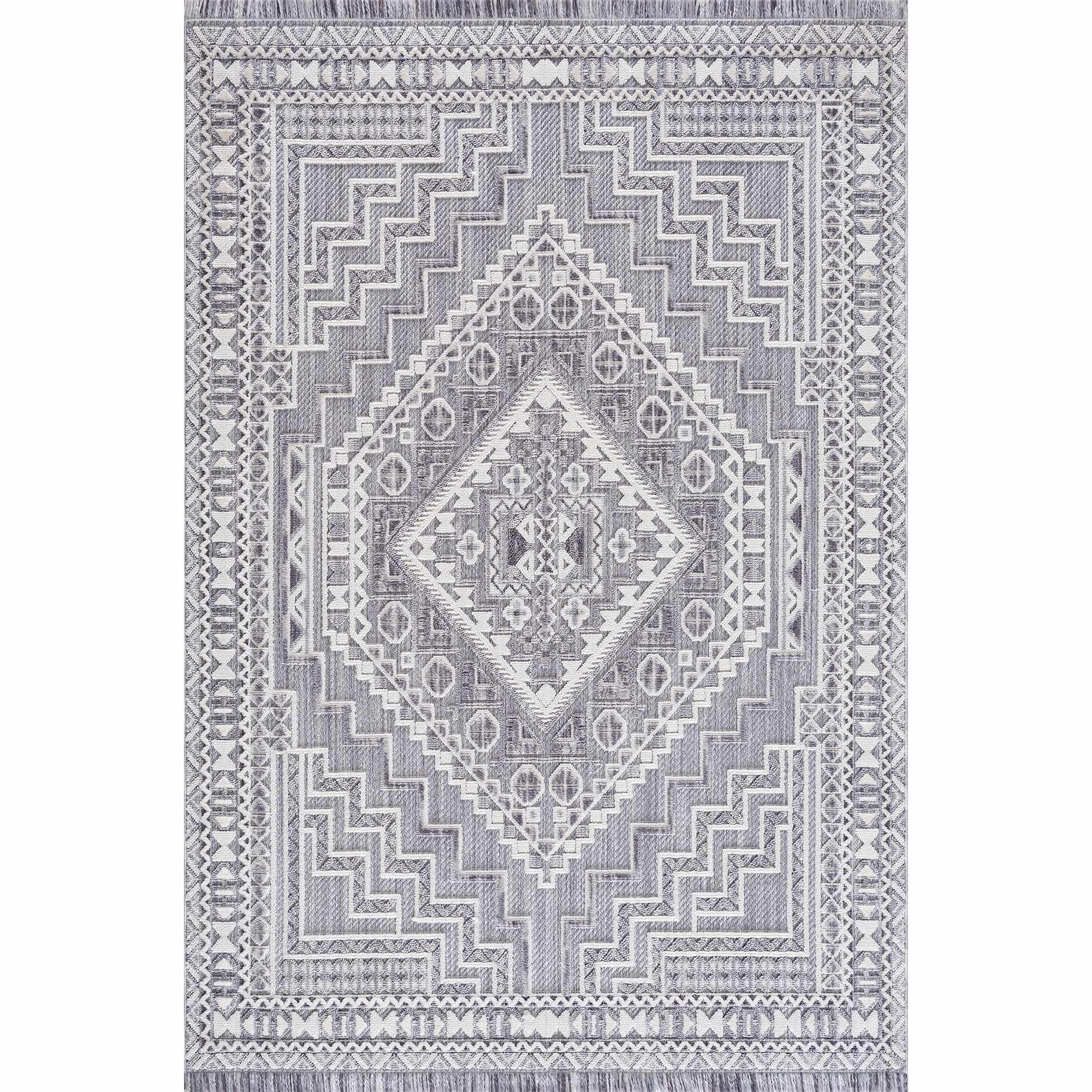Alya Charcoal Textured Area Rug