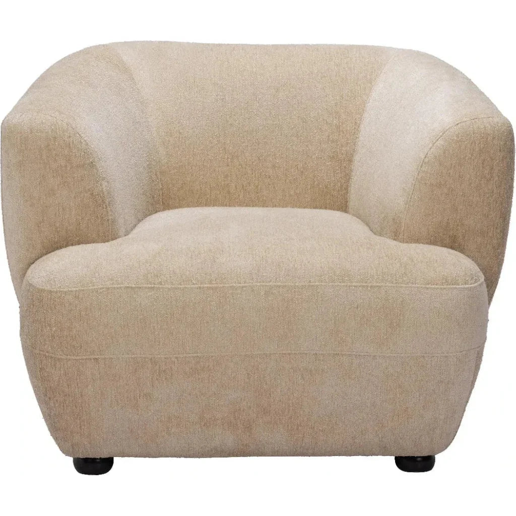Bekker Wood Golden Beige Accent Arm Chair