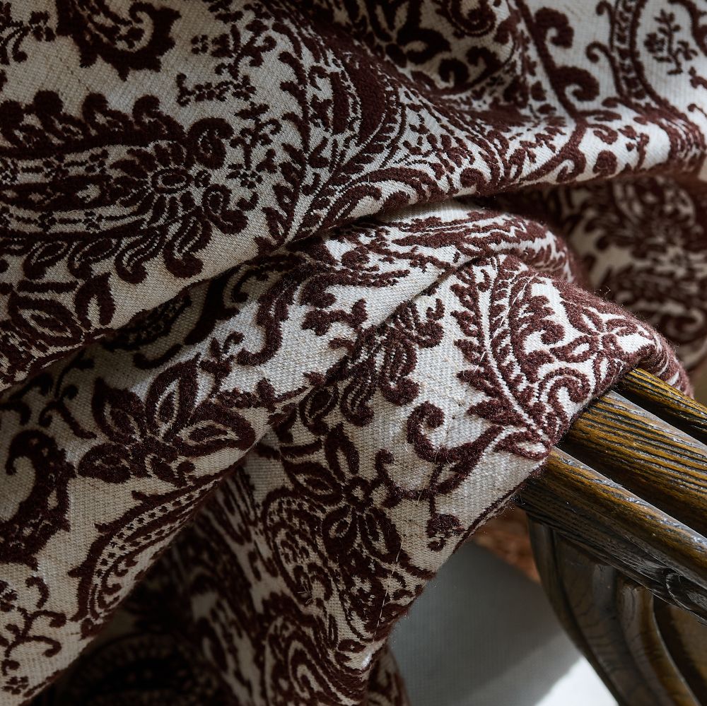 Beverly Classic Room Darkening Paisley Curtains