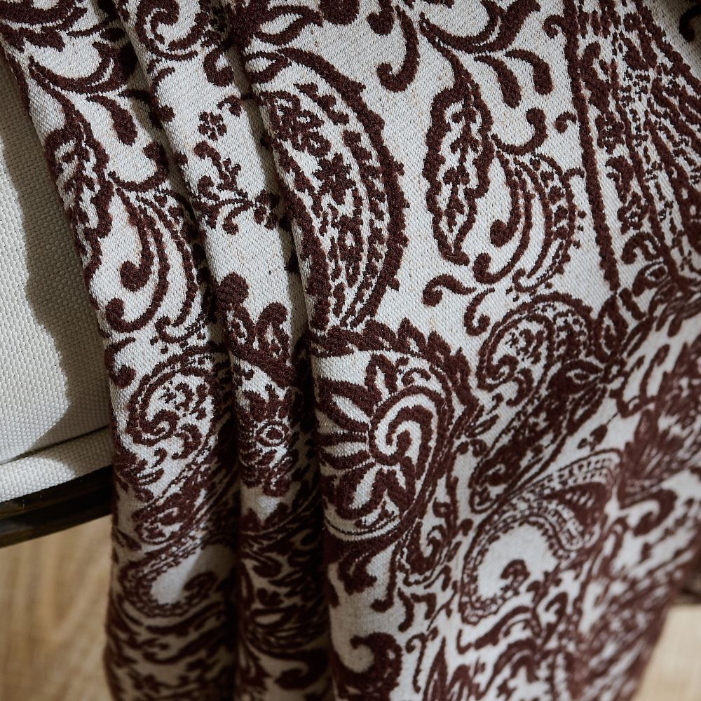 Beverly Classic Room Darkening Paisley Curtains