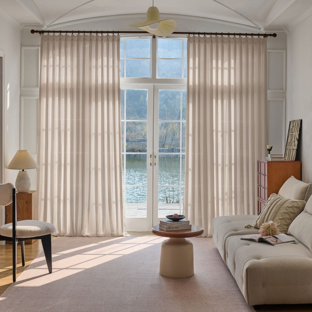 Bianca Soft Wool Custom Sheer Curtains