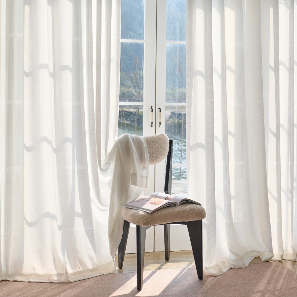 Bianca Soft Wool Custom Sheer Curtains