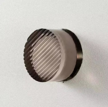 Textured Acrylic Wall Sconce with Dimmable LED Option | Dimple or Ripple Shade Light