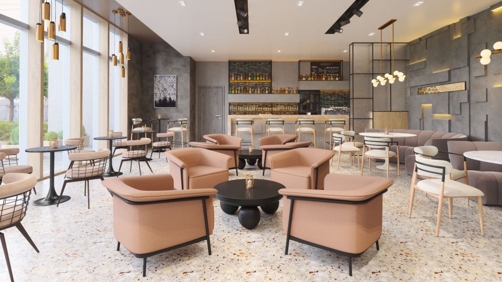 Bite Steel base Round Bistro Table