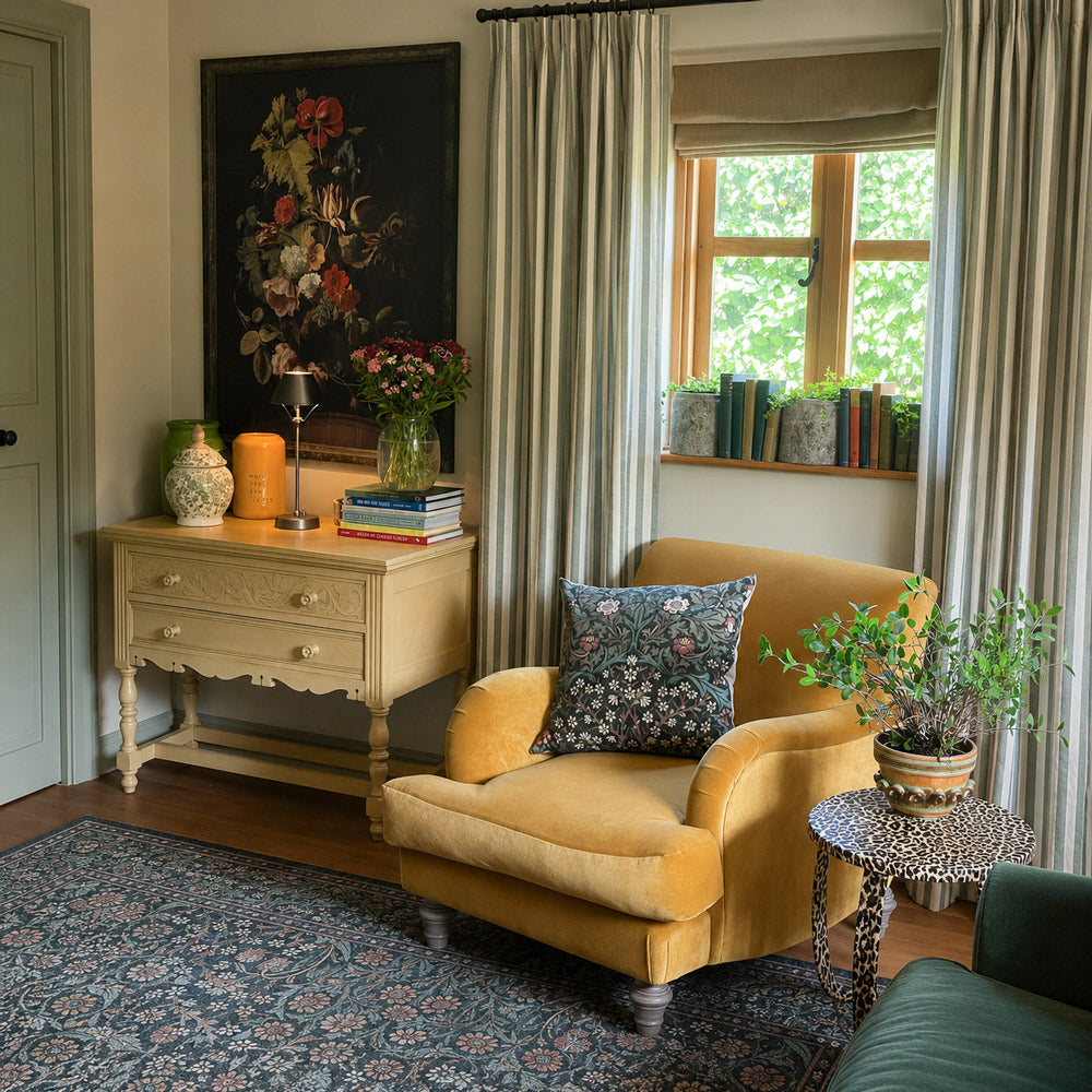 Blake Scandinavian Vertical Stripe Linen Curtains