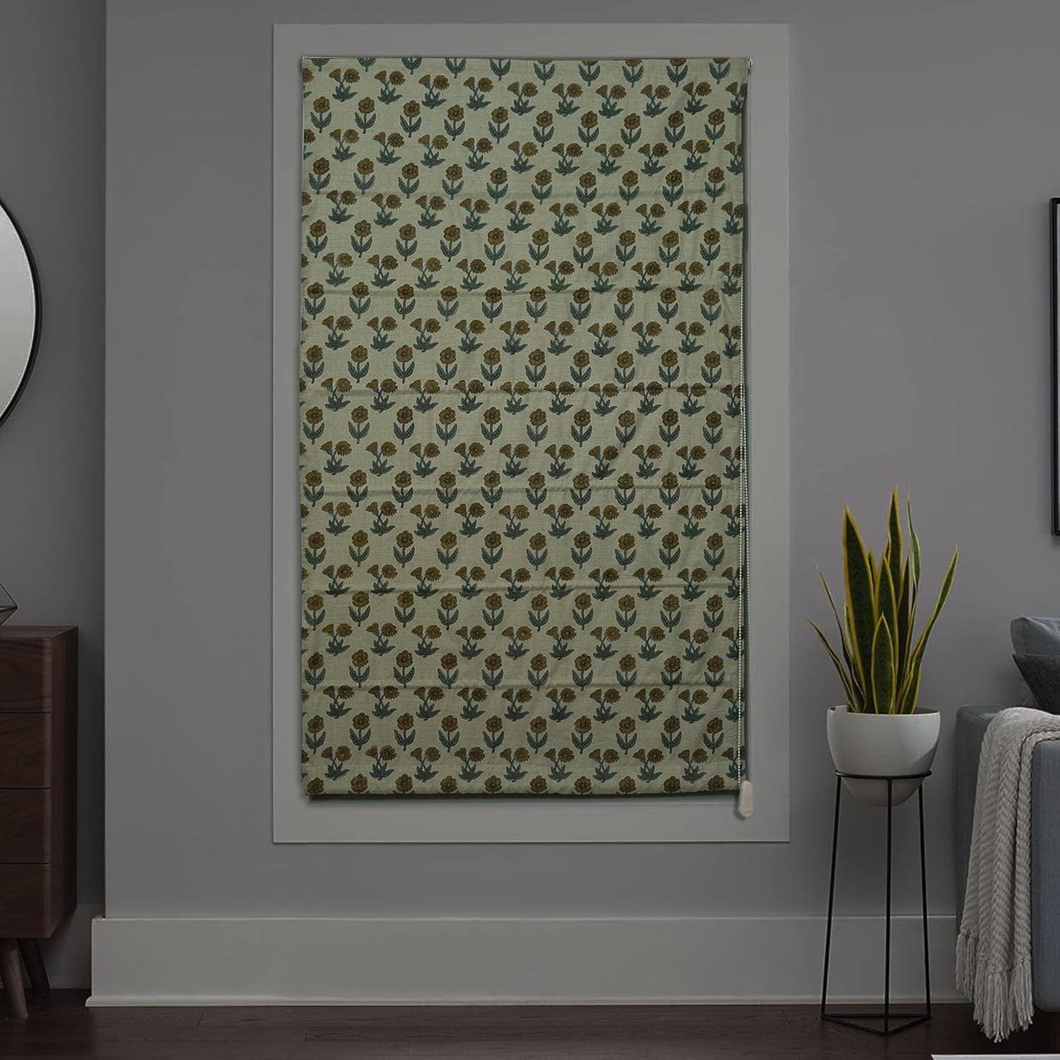 Indian Hand Block Kirti Print Window Blind
