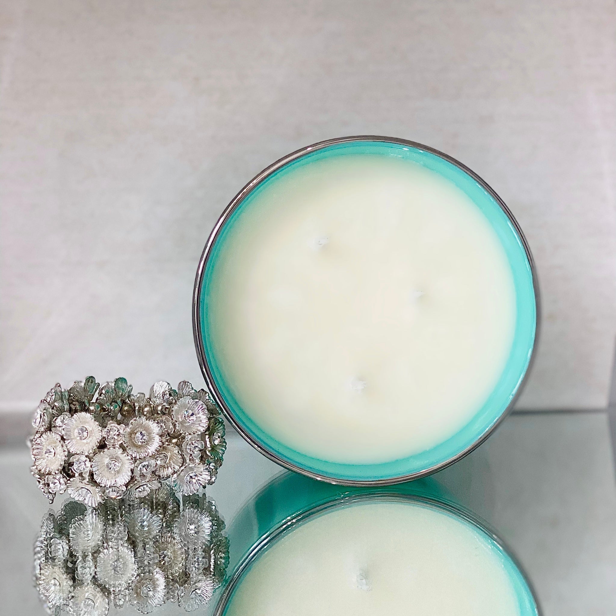 BLUE Luxury Candle Home Decor Scent designer inspired By Dolce Gabbana Light Blue Perfume-0