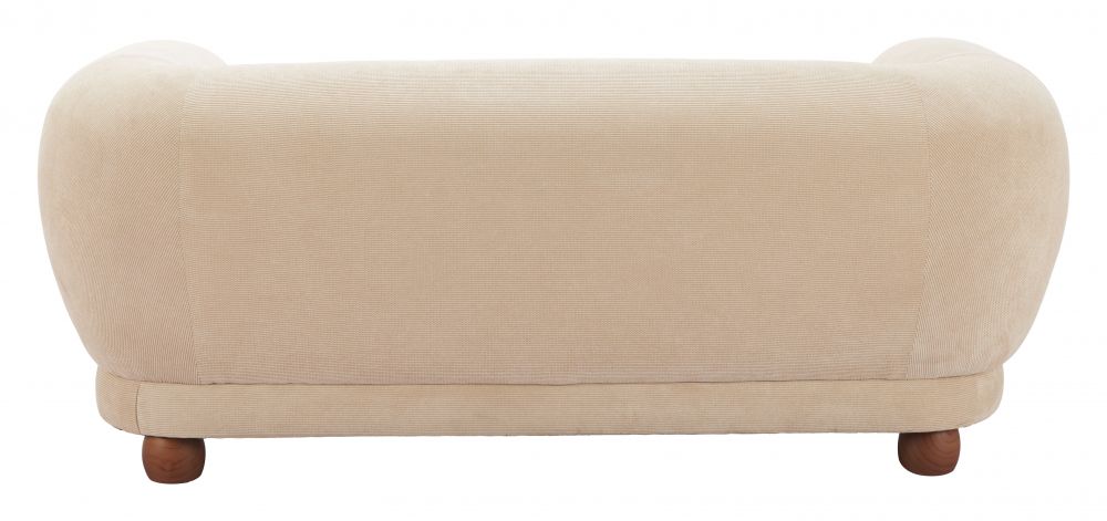 Boet Cream Fabric Loveseat