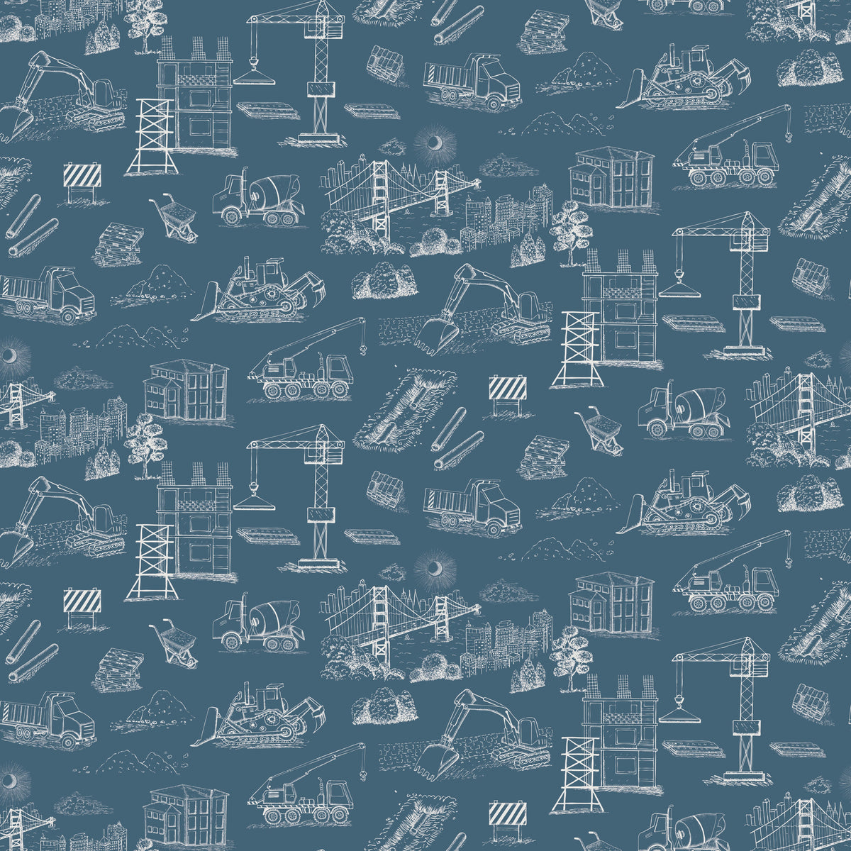 Boston Wallpaper by The Bright Leaf Design