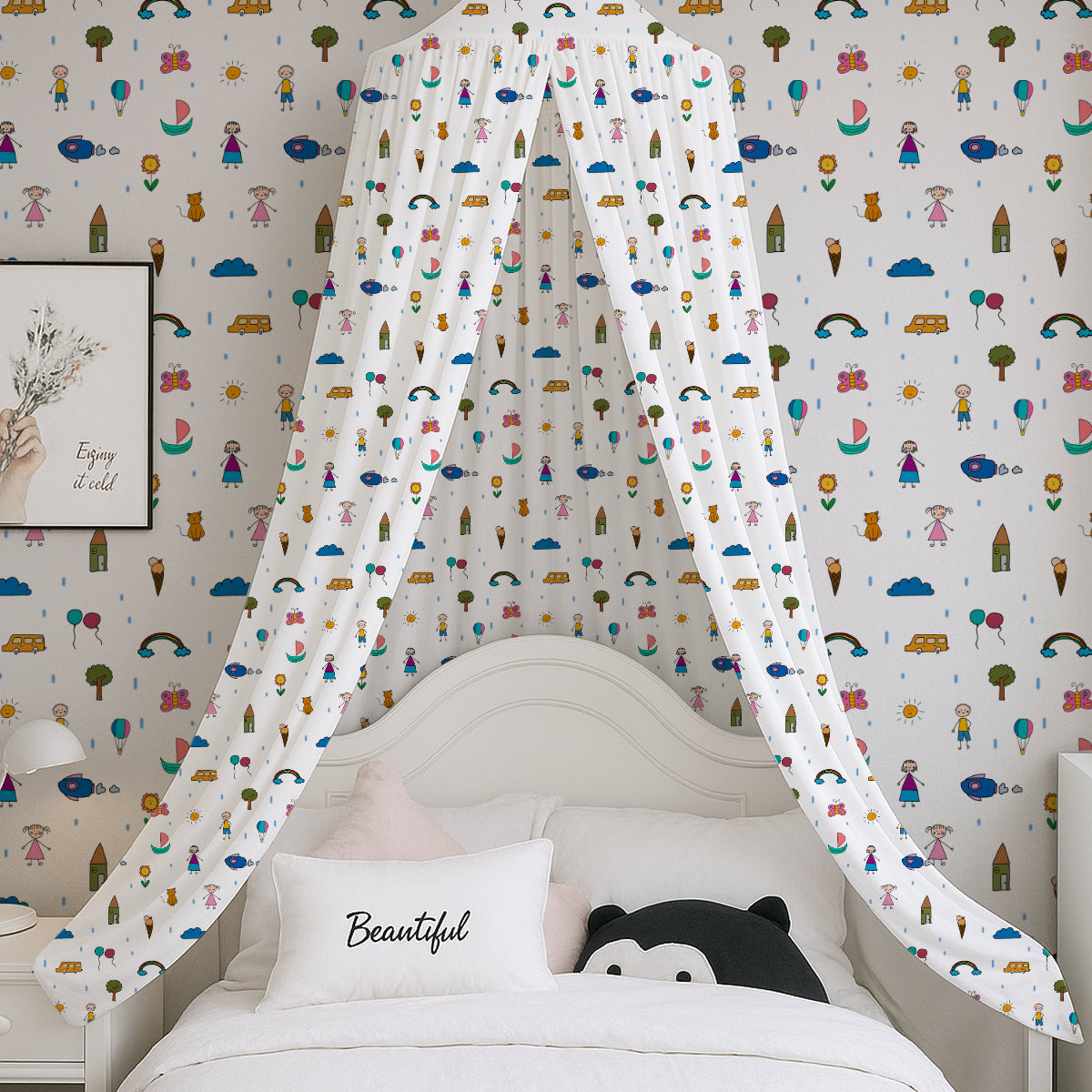 Boy & Girl Kids Printed Canopy
